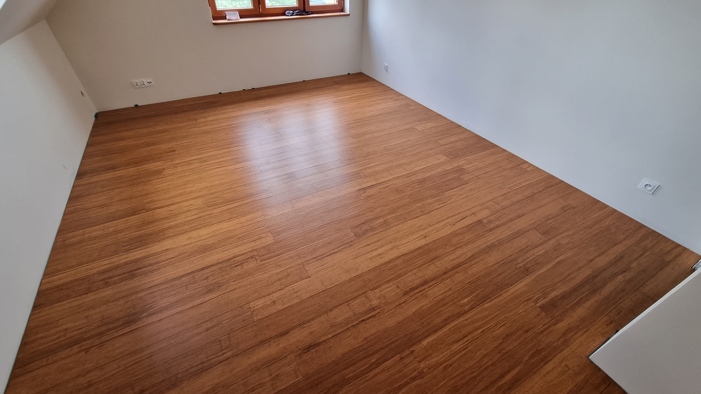 Podłoga bambusowa Wild Wood Karmel OLEJ UV - Montaż w domu jednorodzinnym